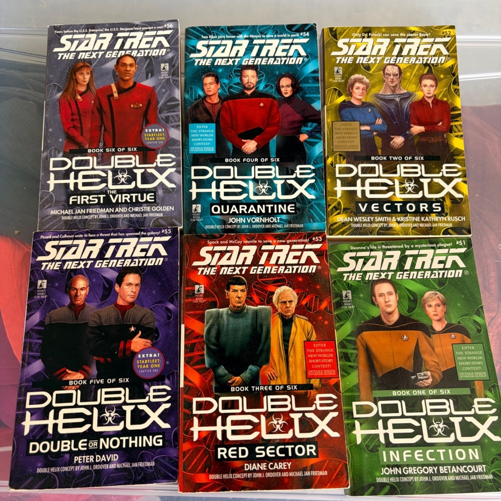 Star Trek The Next Generation Double Helix Complete 6 Book‎ Series Pocket Books
